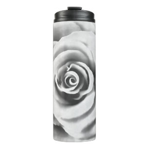 Artistic Big White Rose Thermosbecher