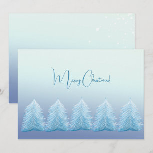 Artistic Blue Silver Nordic Frohe Weihnachten