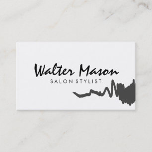 Artistic Brushed Gray Visitenkarte