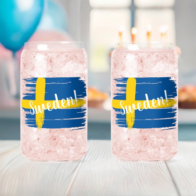 Artistic Brushstroke Sweden Flag (Insitu (Baby Shower))