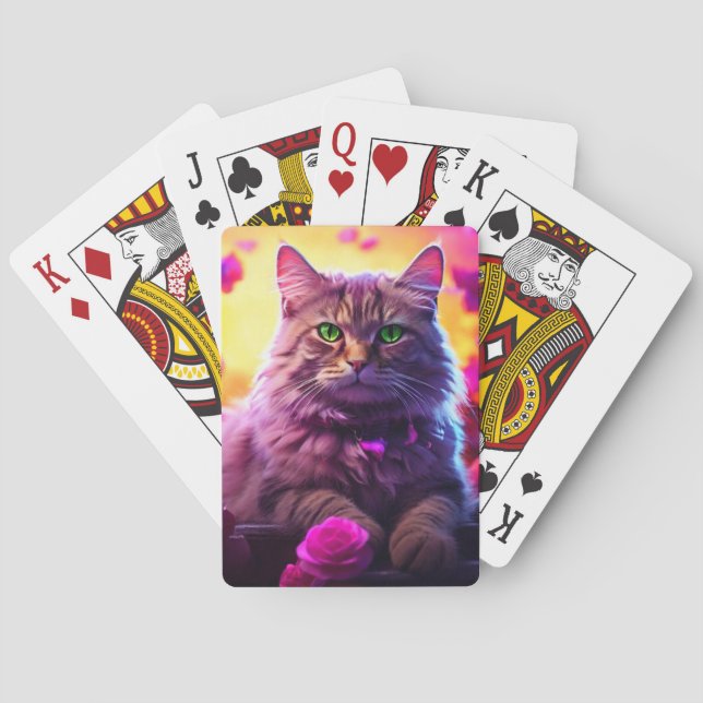 Artistic Cat Poker Cards Spielkarten (Rückseite)