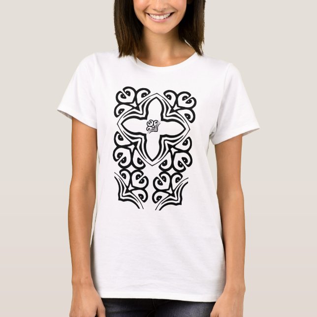 Artistic Cross Ladys Long Sleeve Tee Shirt (Vorderseite)