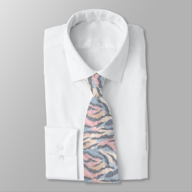 Artistic Dads Fathers Day Gifts Tiger Skin Krawatte (Gebunden)