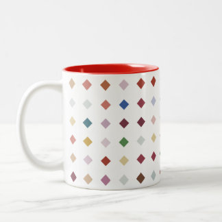 Artistic Diamond Geometric Modern Accessory Zweifarbige Tasse