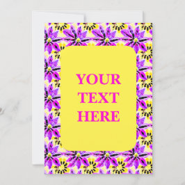 Artistic Floral Boho Watercolor Muster Einladung