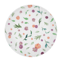 Artistic floral chopping board - Geschenk für die Schneidebrett