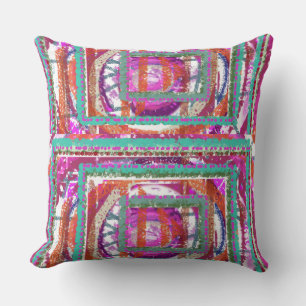 Artistic Fuchsia Pillow Kissen