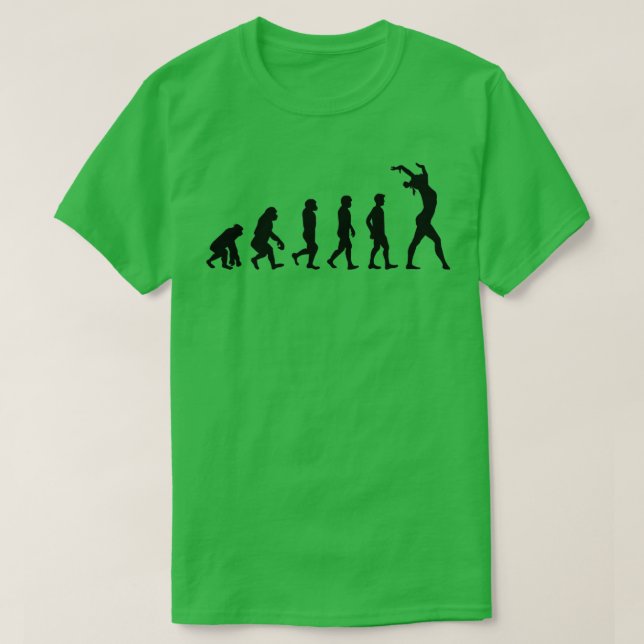 Artistic Gymnastics Floor Gymnast Girl Evolution 1 T-Shirt (Design vorne)