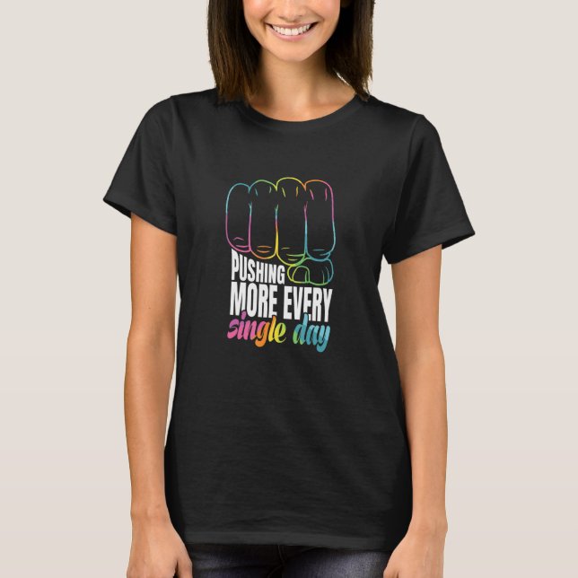 Artistic Motivational Achievements Illustration T-Shirt (Vorderseite)