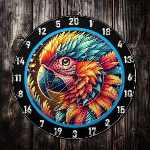 Artistic Parrot Dartboard für Spielenthusiasten Dartscheibe