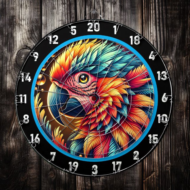 Artistic Parrot Dartboard für Spielenthusiasten Dartscheibe (Von Creator hochgeladen)