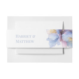 Artistic Pastel Botanical Florals Wedding Einladungsbanderole