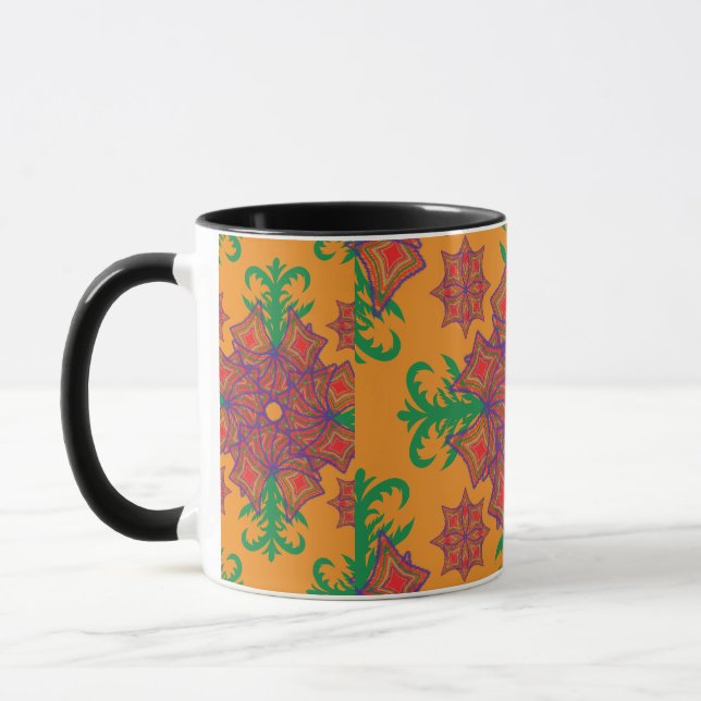 Artistic Pattern Coffee Mug – Stylish Kitchenware  Tasse (Links)
