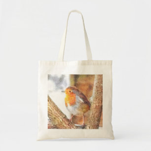 Artistic Robin Redust Perched Tragetasche