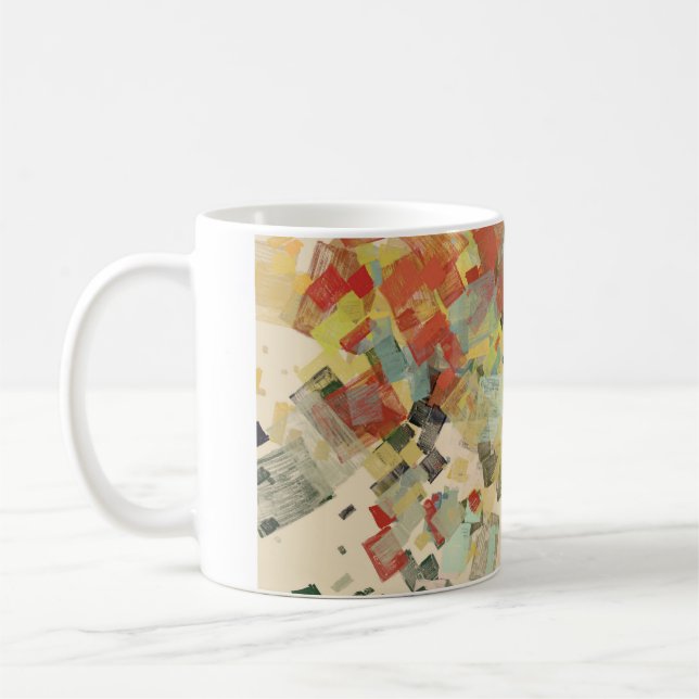 Artistic sketch material. Abstract geometric patte Kaffeetasse (Links)