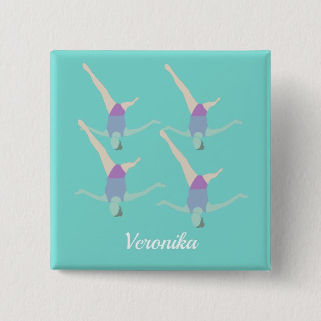 Artistic Swimming Button (Vorderseite)