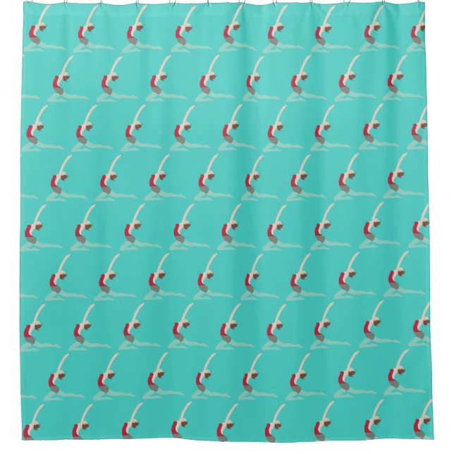 Artistic Swimming Duschvorhang (Vorderseite)