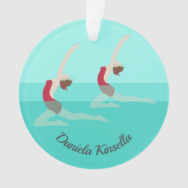 Artistic Swimming Ornament (Vorderseite)