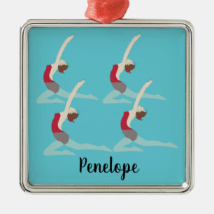 Artistic Swimming Ornament Aus Metall