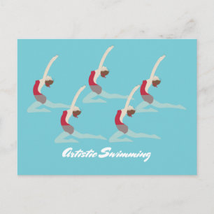 Artistic Swimming Postkarte