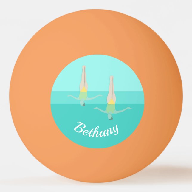 Artistic Swimming Tischtennisball (Vorderseite)