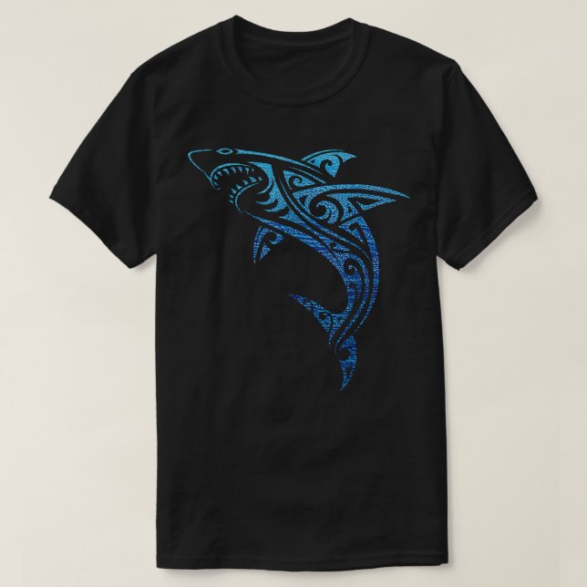 Artistic Tribal Hawaiian Polynesian Tattoo V T-Shirt (Design vorne)