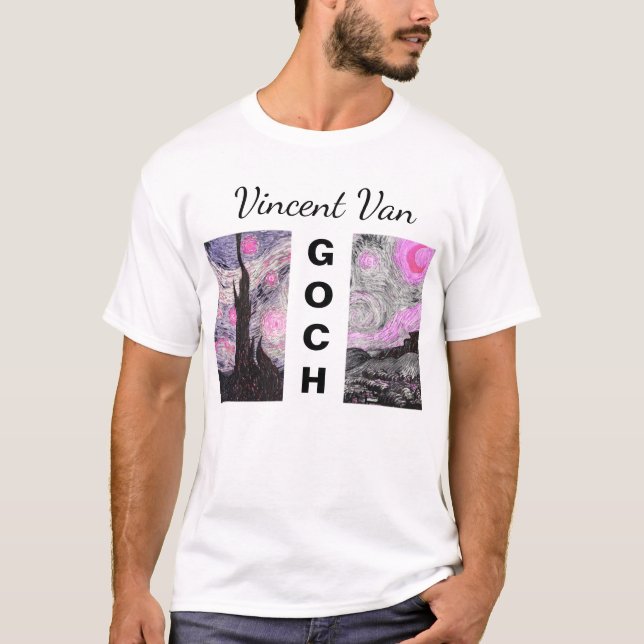 Artistic Van Gogh Broken Paint Tee (Vorderseite)