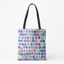 Artistic Watercolor Tote Bag – Modern Abstract 