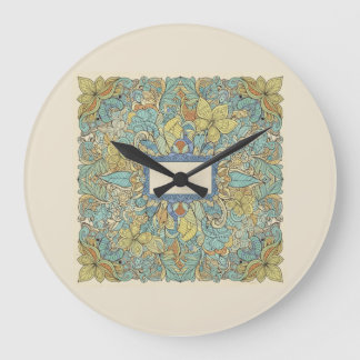 Artistic Zentangle Mandala Wall Clock Große Wanduhr