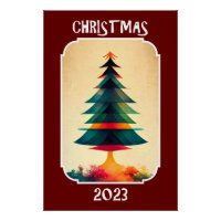 Artistische Pine Tree | Frohe Weihnachten 2023