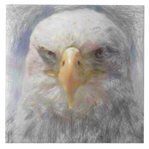 Artistischer Adler. Fliese