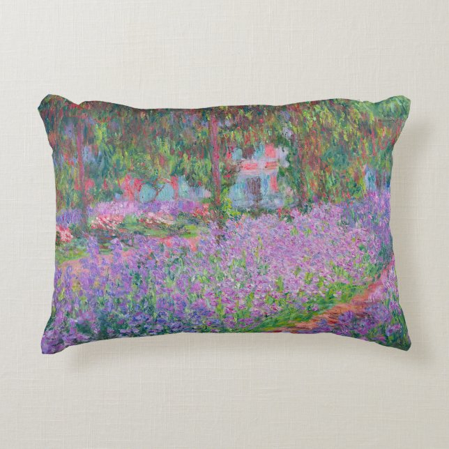 Artist's Garden at Giverny von Claude Monet Dekokissen (Vorderseite)