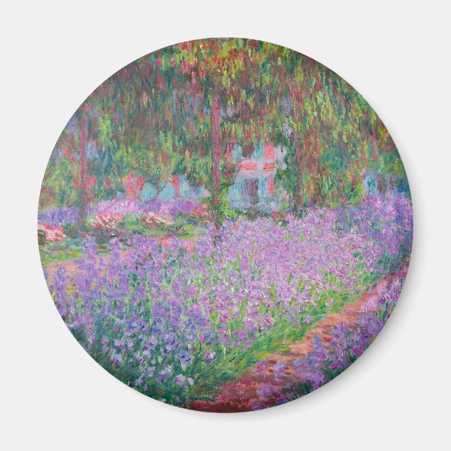 Artist's Garden at Giverny von Claude Monet Magnet (Vorne)