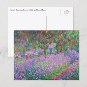 Artist's Garden at Giverny von Claude Monet Postkarte