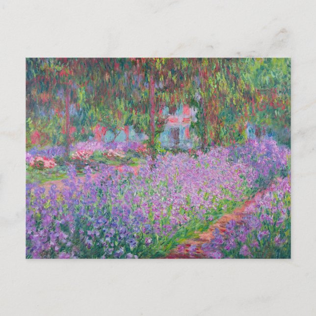 Artist's Garden at Giverny von Claude Monet Postkarte (Vorderseite)
