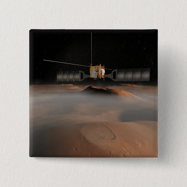 Artists Konzept von Mars Express Raumfahrzeugen Button (Vorderseite)