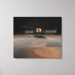 Artists Konzept von Mars Express Raumfahrzeugen Leinwanddruck