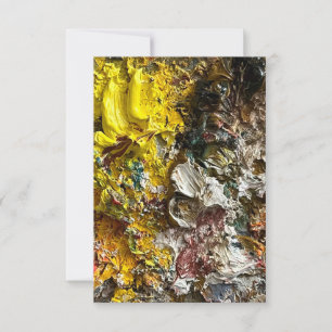 Artist's palette #1 dankeskarte