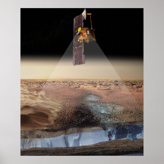 Artist's View of Odyssey Detection Ice Poster (Vorne)