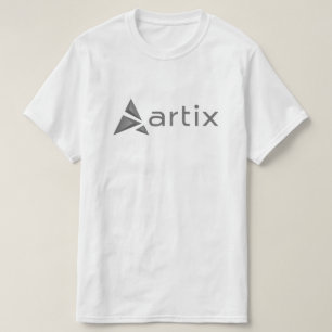 Artix greyscale Logomarke auf Kasten T-Shirt