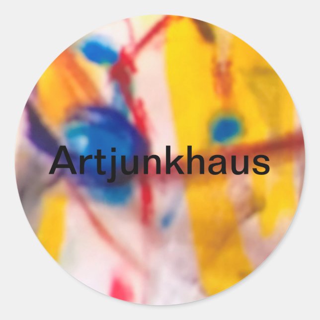 Artjunkhaus Hummingbird Abstrakt Jeff Hankamer Spa Runder Aufkleber (Vorderseite)