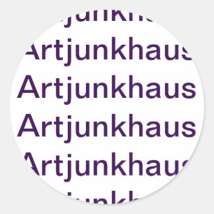 Artjunkhaus Splash-Art Jeff Hankamer Artjunkhaus Runder Aufkleber