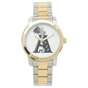 ArtKSZP Logo mit GOLEM - Gargoyle Armbanduhr