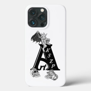 ArtKSZP-Logo mit Golem und Skull Case-Mate iPhone Hülle