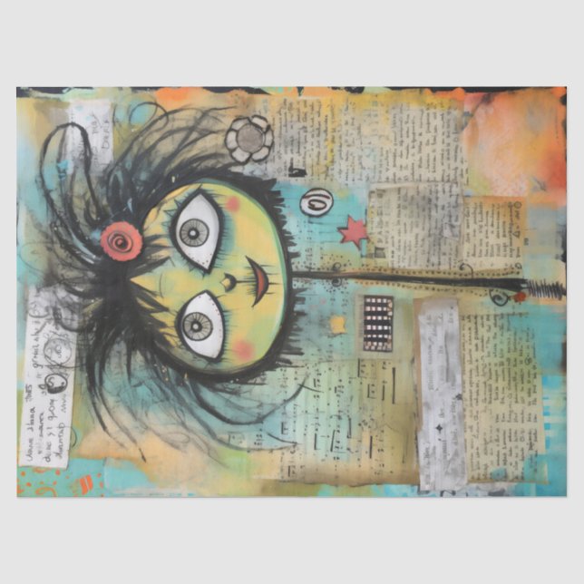 ArtLady 4 Bezaubernd und bekümmert Seidenpapier (Vorderseite)