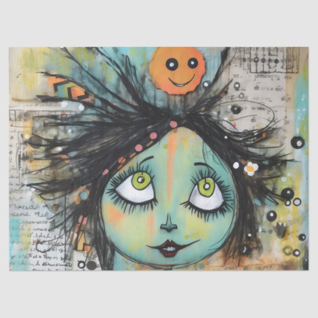 ArtLady Charming und bekümmert Seidenpapier (Vorderseite)