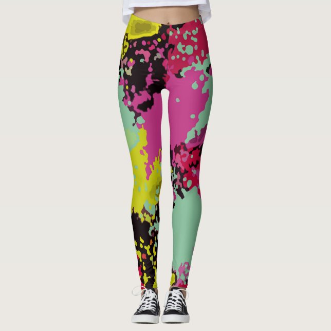 Artmixer (abstrakte Farbmode) #15 Leggings (Vorderseite)