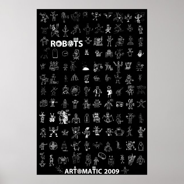 Artomatic Robots 2009 Poster 6 - Black Edition (Vorne)