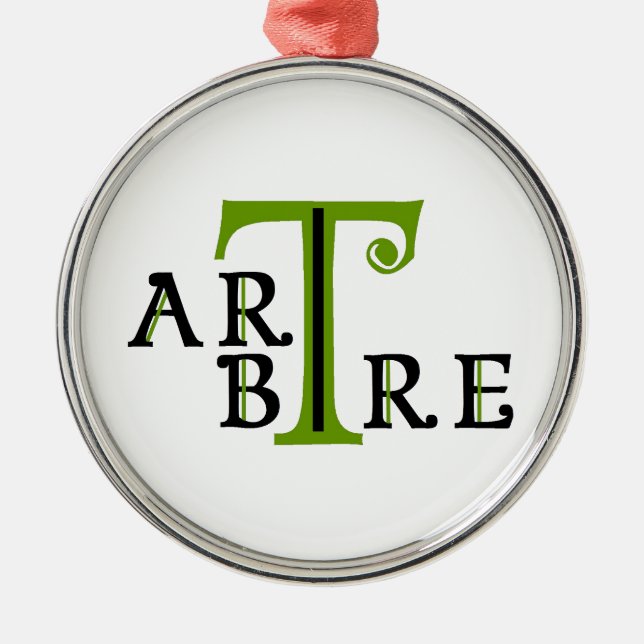 Artree Silbernes Ornament (Vorne)
