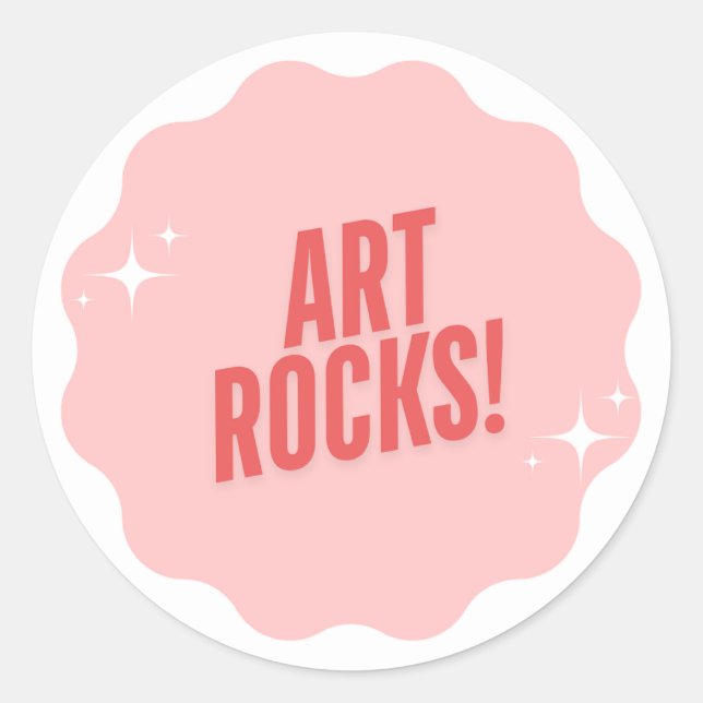 ARTROCKS! Aufkleber für Lehrer (Vorderseite)